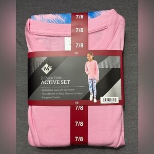 M* Girls' Pink and Blue Active Set
